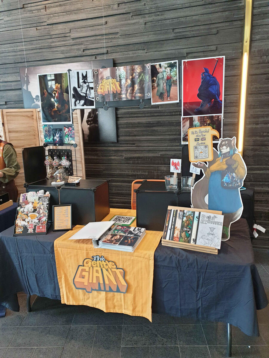 NFC 2026 nerdmarket the artist alley table of the gentle giant during NFC 2026 nerdmarket